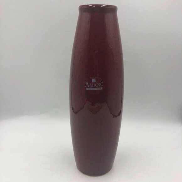 AMANO Made in Germany Scheurich RARE Red Oxblood Vase Pier 1 Imports Décor - Picture 3 of 13